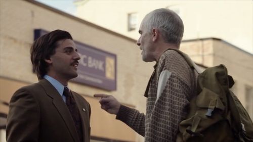 with Oscar Isaac