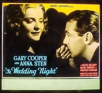 Gary Cooper and Anna Sten in The Wedding Night (1935)