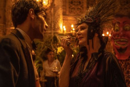 Jean Smart and Diego Calva in Babylon (2022)