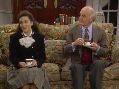 William Glover and Sherrié Austin in The Fresh Prince of Bel-Air (1990)