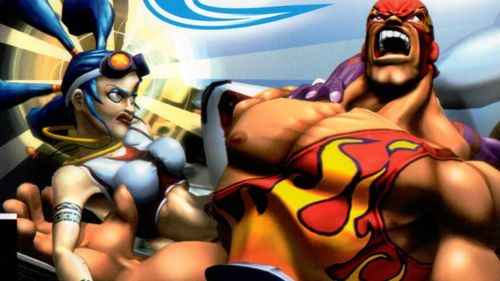 Jane Craven as Lola in Sega Soccer Slam (with El Diablo)
