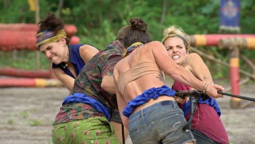 Andrea Boehlke, Sarah Lacina, Zeke Smith, and Aubry Bracco in Survivor (2000)