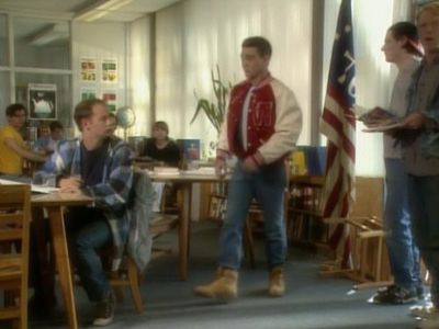 Kevin Allison, Michael Ian Black, Todd Holoubek, Kerri Kenney, Joe Lo Truglio, and Michael Showalter in The State (1993)