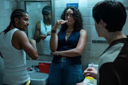 Emma Ferreira, Tyler Dean Flores, and Jordan Mendoza in Neon (2023)