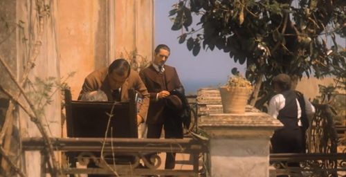 Robert De Niro, Mario Cotone, and Giuseppe Sillato in The Godfather Part II (1974)