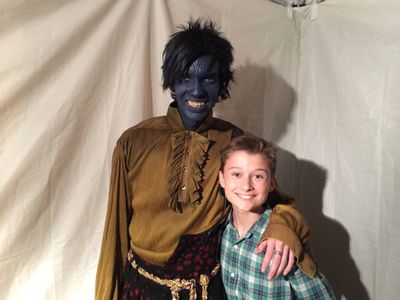 Cameron Brodeur on the set of Xmen - Apocalypse with 