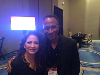 Gloria Estefan & Gordon Greene at the 2020 NATPE Conference