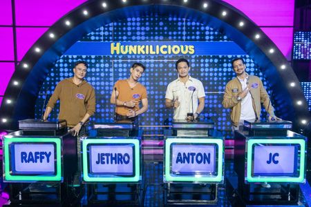Anton Bernardo, JC Castro, Jethro Ramirez, and Raffy Anido in Family Feud Philippines (2022)