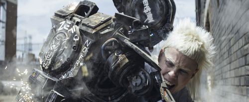 Sharlto Copley and Yo-Landi Visser in Chappie (2015)