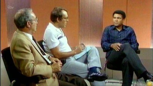 Muhammad Ali and Gary Newbon in When Ali Came to Britain (2012)
