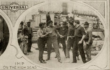 Howard Crampton, Alexander Gaden, and Stuart Paton in On the High Seas (1914)