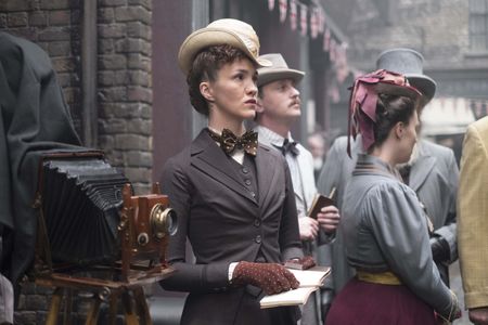 On set for Ripper Street