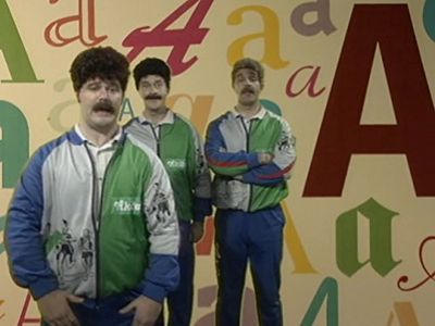 Gary Bleasdale, Harry Enfield, and Mark Moraghan in Harry Enfield and Chums (1994)