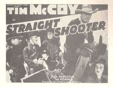 Tim McCoy, Ted Adams, Reed Howes, Carl Mathews, and Julie Sheldon in Straight Shooter (1939)