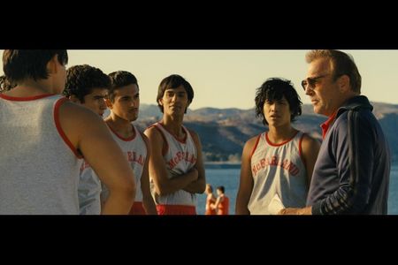 Kevin Costner, Carlos Pratts, Johnny Ortiz, Hector Duran, Rafael Martinez, and Sergio Avelar in McFarland, USA (2015)