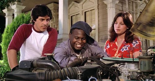 Debra Clinger, David Damas, and David Naughton in Midnight Madness (1980)