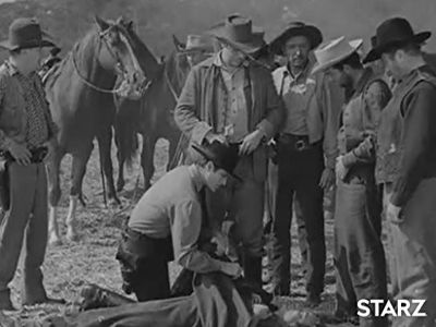 Mike Ragan, Bill Coontz, Robert Nichols, Hugh O'Brian, Henry Rowland, and Alan Wells in The Life and Legend of Wyatt Ear
