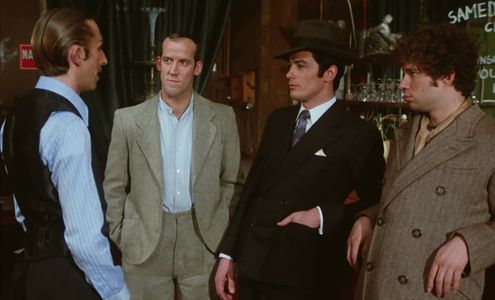 Alain Delon, Dennis Berry, Christian de Tillière, and Lionel Vitrant in Borsalino (1970)