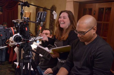 Blaze Kelly Coyle, director of Speed Damon & Holly, on set photo.