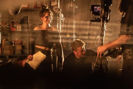 Still of Eva Igo and Joshua Peri in The Great American Action Hero