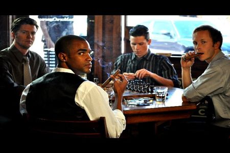 Kris Lemche, Christopher Redman, David J. Phillips, and Darrel Davenport in Green Guys (2011)