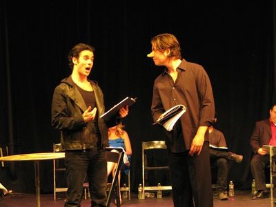 Chad Doreck and James Barbour star in the Serrano workshop. A new musical based on Cyrano de Begerac directed by Joel Zw