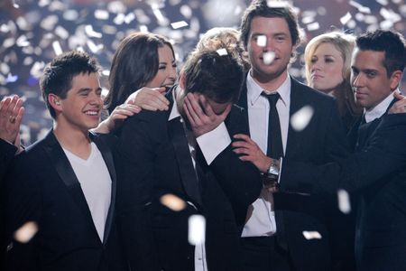 Carly Smithson, David Cook, David Hernandez, Brooke White, David Archuleta, and Michael Johns in American Idol (2002)