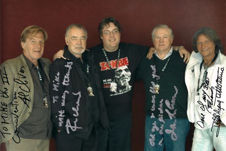 With friends/clients from Lucio Fulci's ZOMBIE cast (from L to R): Al Cliver, Richard Johnson, Myself, Ian McCulloch & O