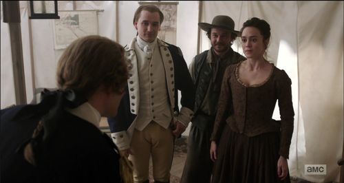 Ian Kahn, Heather Lind, Seth Numrich, and Daniel Henshall in TURN: Washington's Spies (2014)