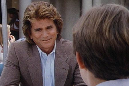 Michael Landon and Jeff Bryan Davis in Highway to Heaven (1984)
