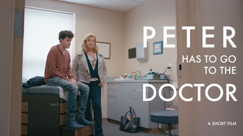 Catherine Curtin and Adam Langdon in Peter has to go to the Doctor (2020)