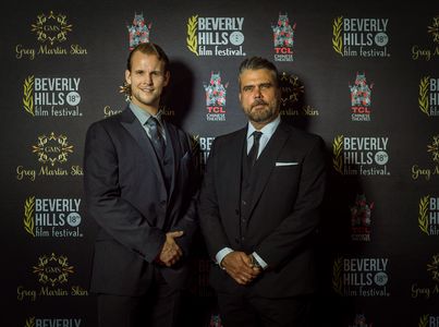 Best Actor Winner - Bradford James Jackson with Jury President Frederico Lapenda