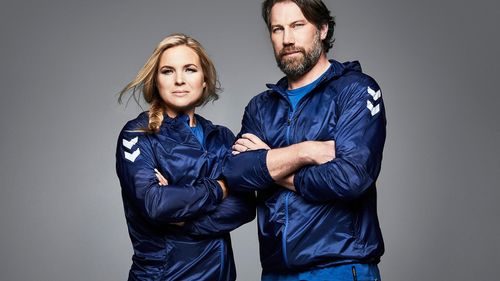 Peter Forsberg and Anja Pärson in Vem kan slå Anja och Foppa? (2018)