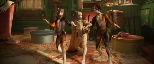 Danny Collins, Naoimh Morgan, and Francesca Hayward in Cats (2019)