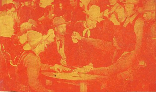 George 'Gabby' Hayes, Kermit Maynard, Wheeler Oakman, and Lee Shumway in Song of the Trail (1936)