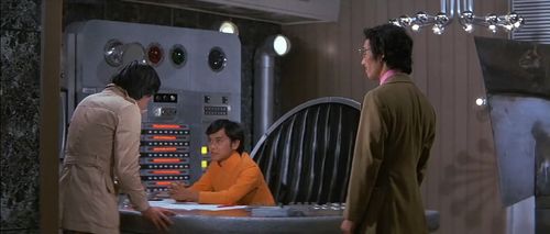 Hiroshi Ishikawa, Toshiaki Nishizawa, and Zan Fujita in Godzilla vs. Gigan (1972)