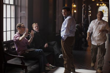 Michael Begler, Jeremy Bobb, and Jack Amiel on the set of The Knick 2013