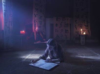 Catherine Walker and Steve Oram in A Dark Song (2016)