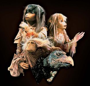 Frank Oz, Jim Henson, Barry Dennen, Stephen Garlick, Lisa Maxwell, Brian Meehl, and Kathryn Mullen in The Dark Crystal (
