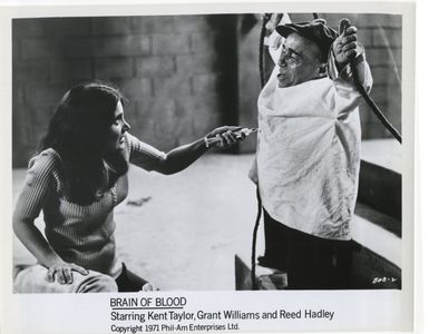 Angelo Rossitto and Vicki Volante in Brain of Blood (1971)