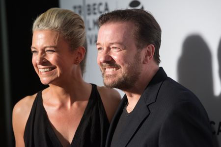 Jane Fallon and Ricky Gervais