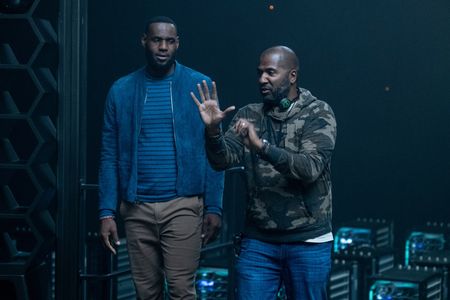 Malcolm D. Lee and LeBron James
