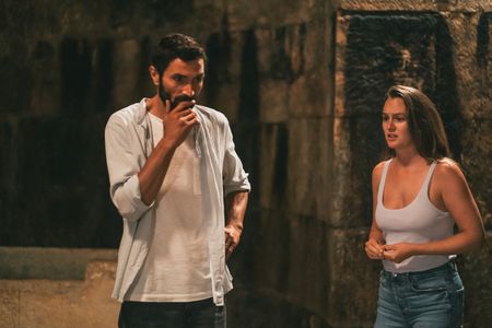 Leighton Meester and Ziad Bakri in The Weekend Away (2022)
