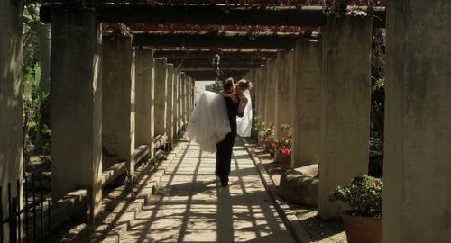 Jim Parrack and Gina Comparetto in The Labyrinth (2017)