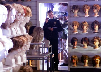 George Eads and Larry Mitchell in CSI: Crime Scene Investigation (2000)