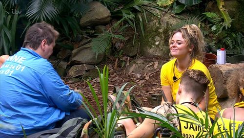 Fleur East, Emily Atack, James McVey, and Anne Hegerty in I'm a Celebrity, Get Me Out of Here! (2002)