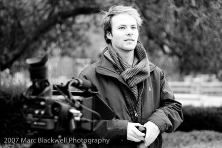 Kelly L. King on the set of Beauregard.