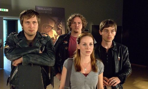 Volker Bruch, Daniel Zillmann, and Lasse Myhr in Machen wir's auf Finnisch (2008)