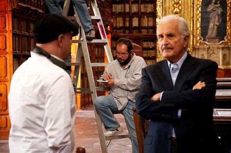 Carlos Fuentes, Alejandro Springall, and Arturo Antonio Tay Balderas in Hace 150 años, Crónica de la Batalla de Puebla p
