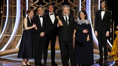 Sam Mendes, Pippa Harris, George MacKay, Dean-Charles Chapman, and Krysty Wilson-Cairns